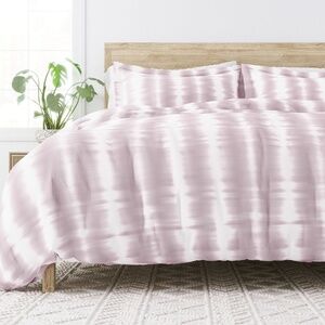 Closeout! Kaycie Gray Linear Tie Dye 2-Pc. Duvet Cover Set, Twin